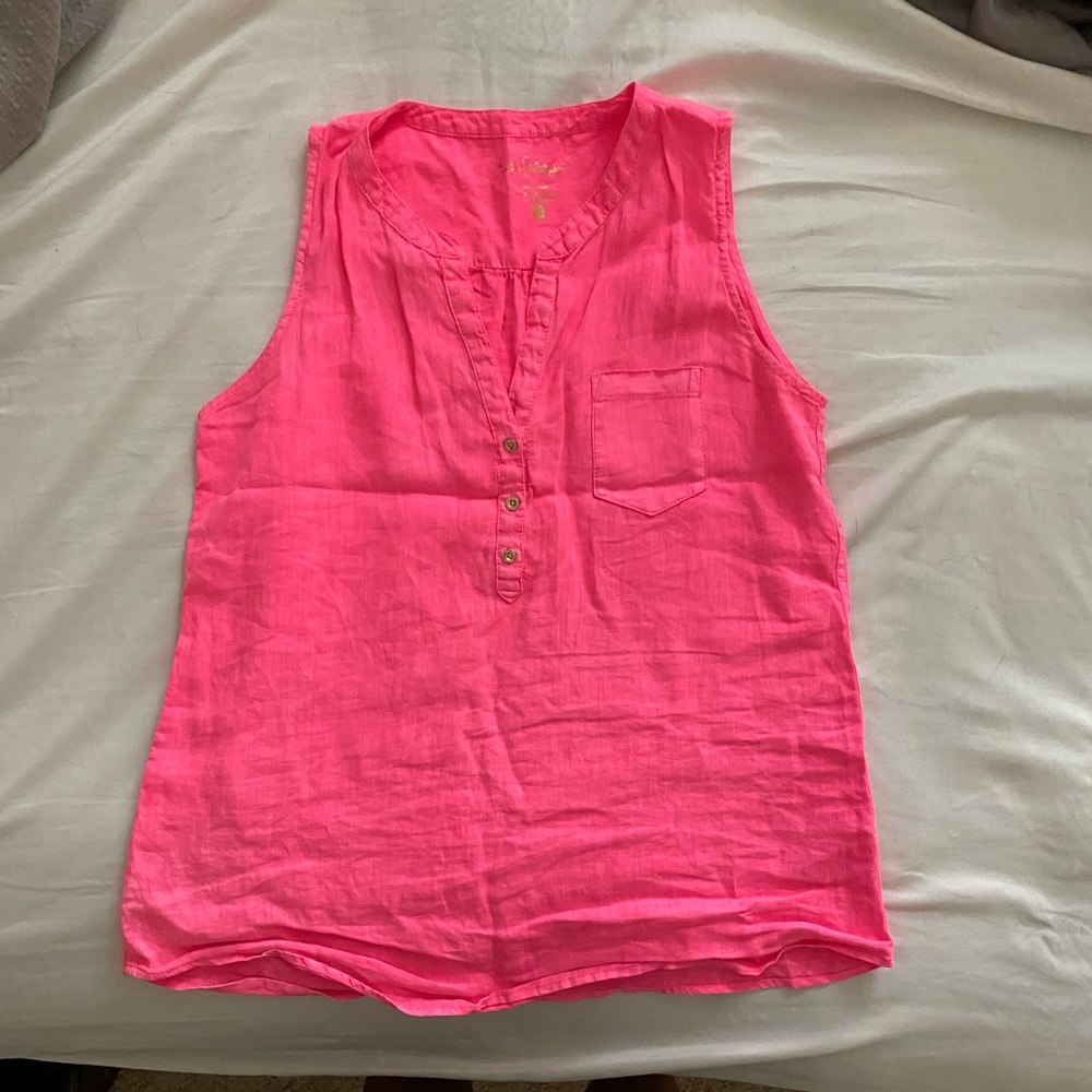 Lilly Pulitzer Linen Tank Top